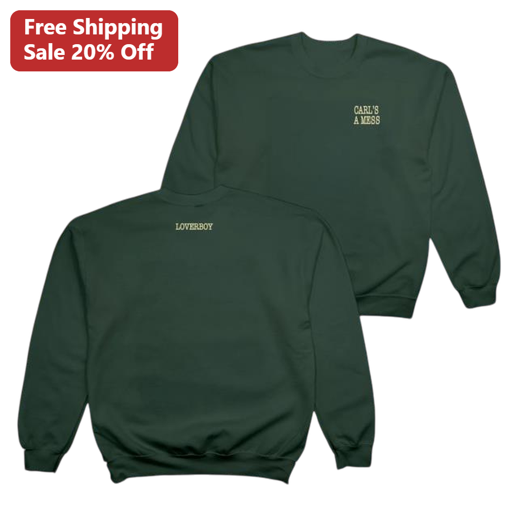 Carl's A Mess Loverboy Sweatshirt, Trendy Reality TV Graphic Crewneck Sweatshirt for Fans