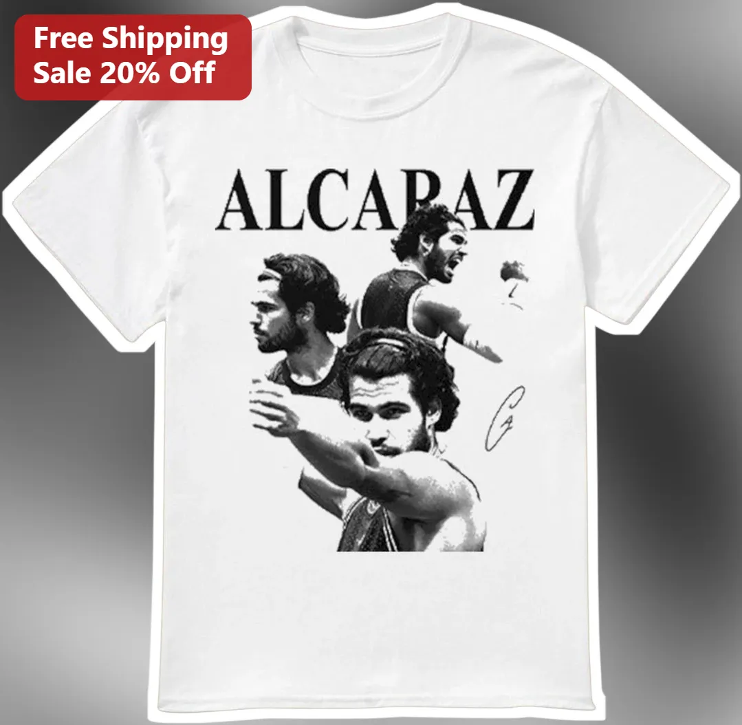 Carlos Alcaraz Signature Graphic Tee Tennis Fan Gift