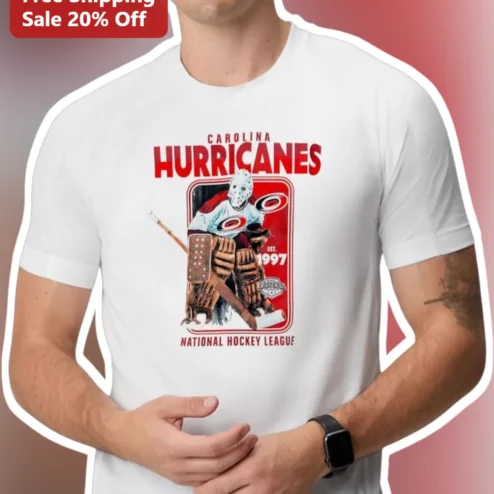 Carolina Hurricanes Vintage Hockey Goalie Graphic Tee National Hockey League Fan Gear