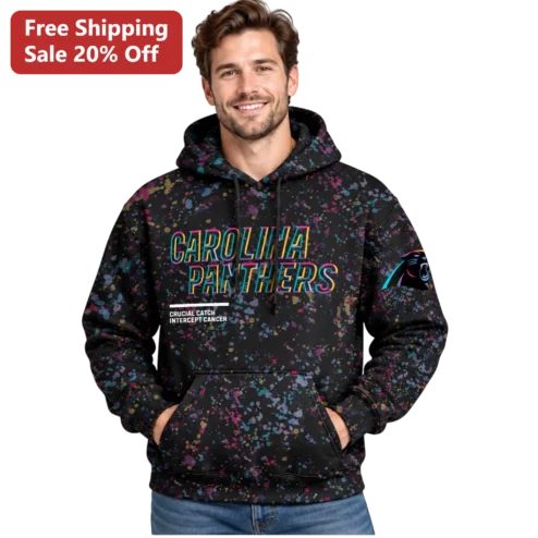 Carolina Panthers Crucial Catch Intercept Cancer Hoodie Men NFL Fan Gear