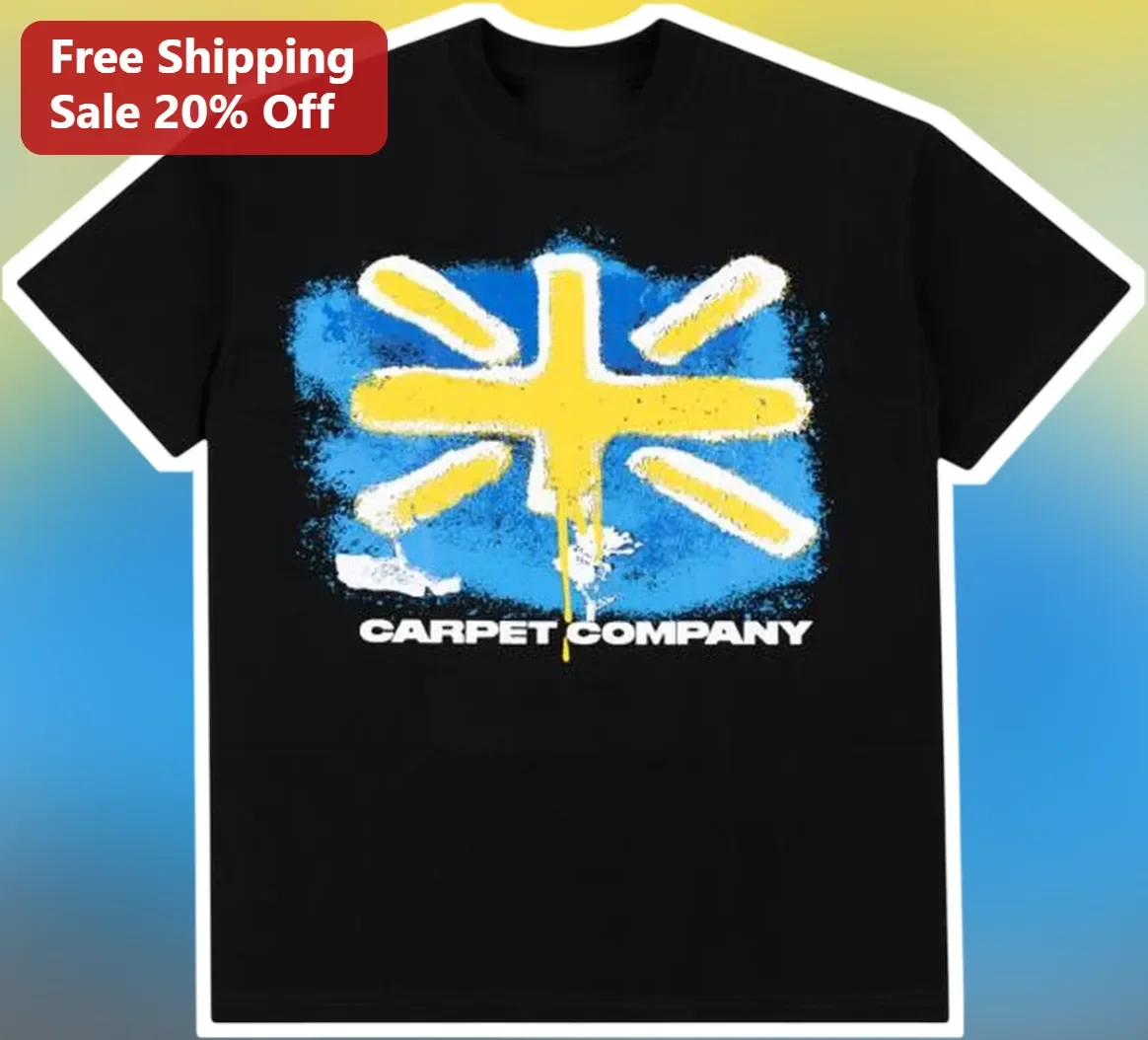 Carpet Company Distressed Walmart Spark Logo Parody Graphic Tee for Retail Workers