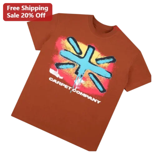 Carpet Company SS26 Streetwear Graphic Tee Retro Distressed Starburst Shirt