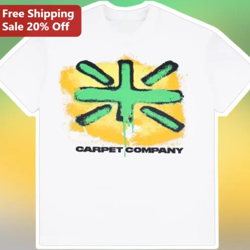 Carpet Company Tee Grunge Retro Sunburst Graphic T-Shirt Indie Rock Streetwear