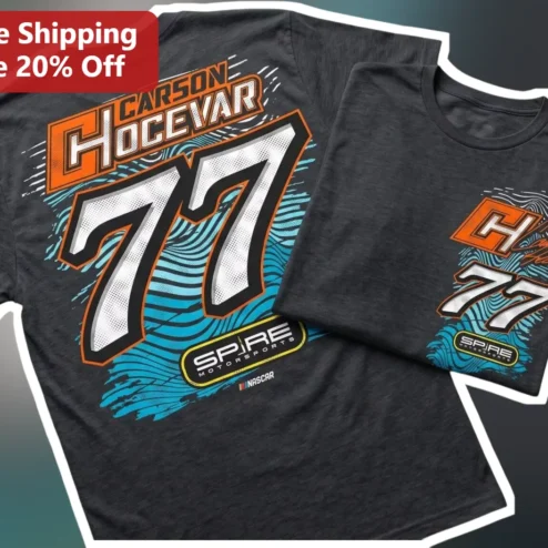 Carson Hocevar Spire Motorsports No. 77 NASCAR Cup Series Tee