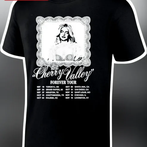 Carter Faith Cherry Valley Forever Tour Tee Vintage Country Music Merch
