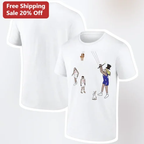 Cartoon Basketball Magic Trick Personalization Tee Custom Class of Year Basketball Player Gift