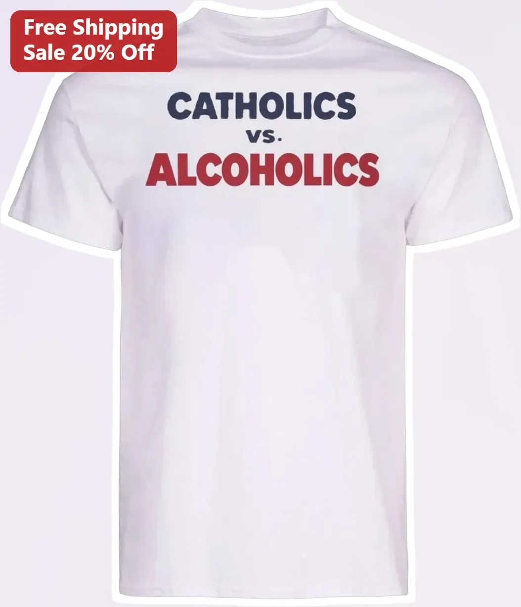 Catholics vs Alcoholics Notre Dame Rivalry Tee Funny College Football Game Day Shirt