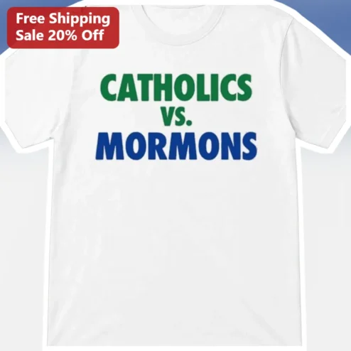 Catholics vs. Mormons Vintage 1992 Rivalry Tee College Football Game Day Shirt