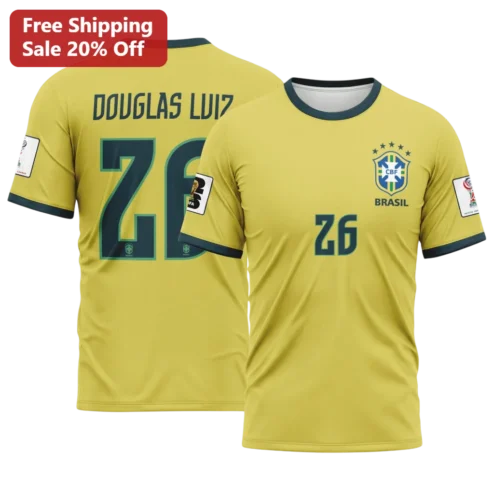 CBF Brasil Soccer Fan Tee World Cup 2026 Brazil National Team Shirt
