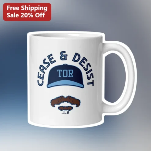 Cease Desist Mug Funny Legal Parody Gift for Friends Coworkers Birthday Office Gag Novelty Coffee Cup
