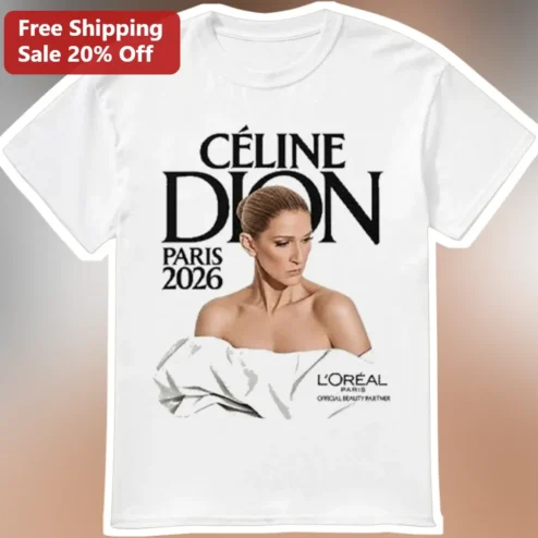 Celine Dion Paris 2026 Concert Tour Graphic Tee