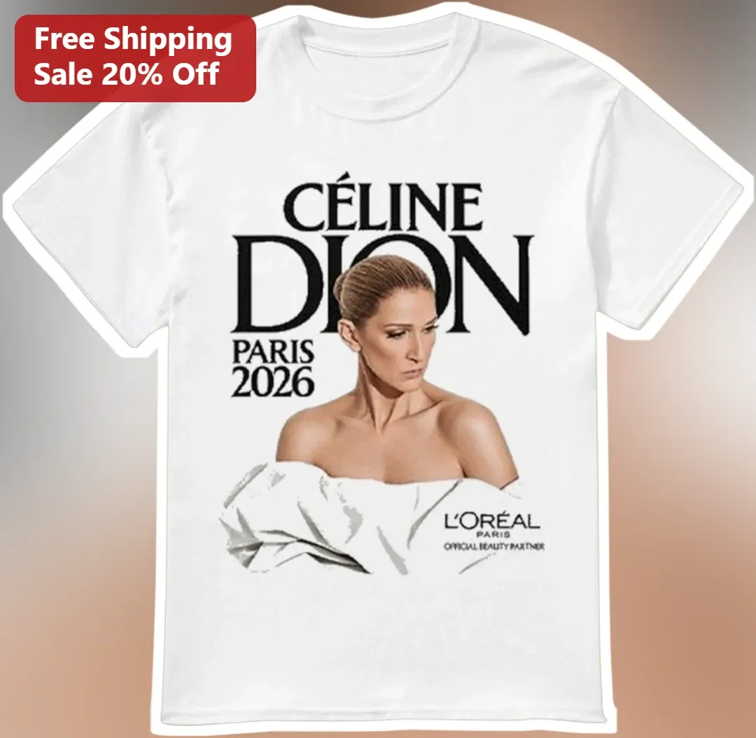 Celine Dion Paris 2026 Concert Tour Graphic Tee