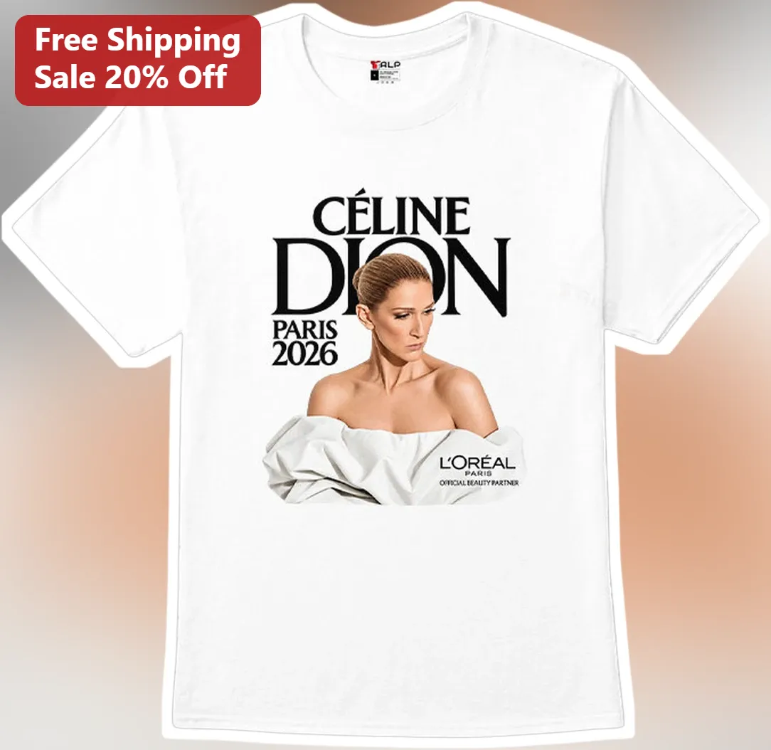 Celine Dion Paris 2026 Graphic Tee Fan Concert Merch Gift