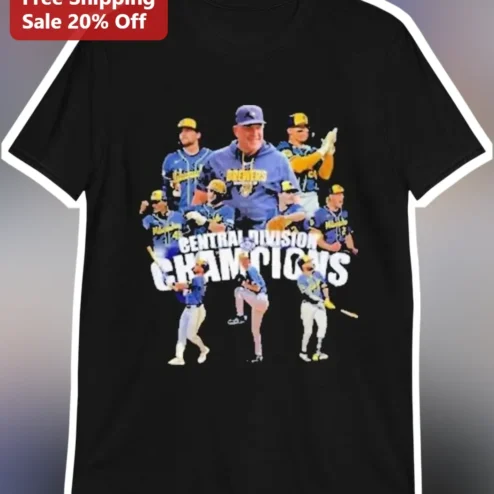Central Division Champions Milwaukee Brewers Pat Murphy Graphic Tee Baseball Fan Gift
