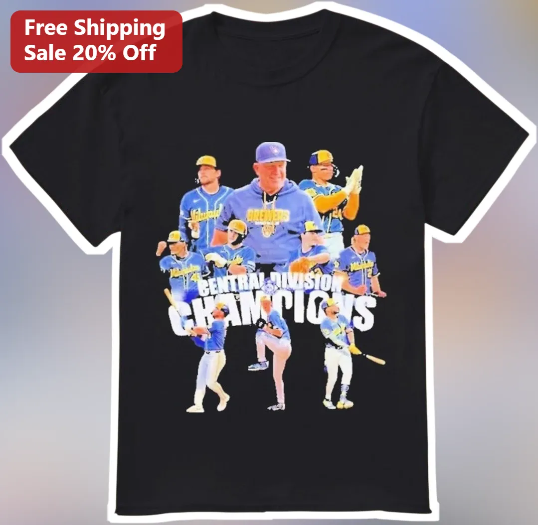 Central Division Champions Tee Milwaukee Brewers Pat Murphy Baseball Fan Gift