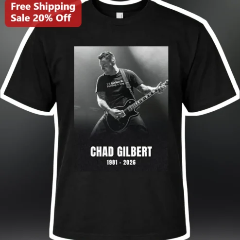 Chad Gilbert New Found Glory Tribute Tee Memorial Pop Punk Shirt