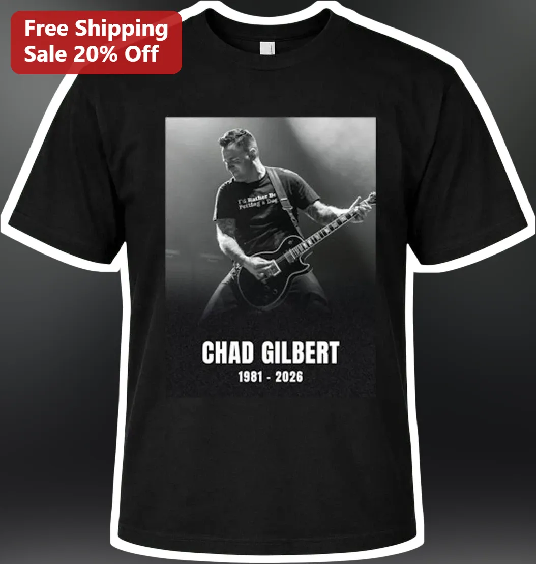 Chad Gilbert New Found Glory Tribute Tee Memorial Pop Punk Shirt
