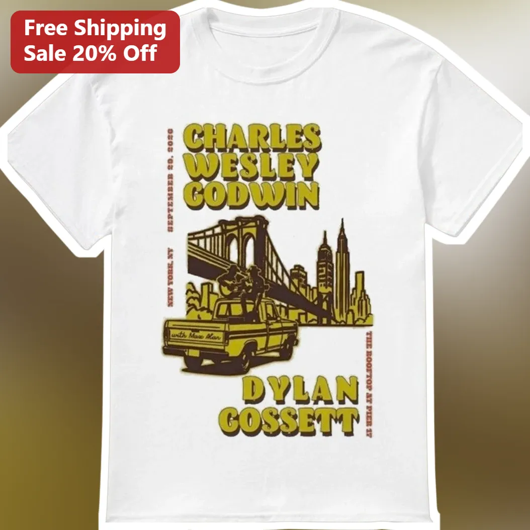 Charles Wesley Godwin Dylan Gossett Vintage Concert Poster Tee Country Folk Music Fan Gift