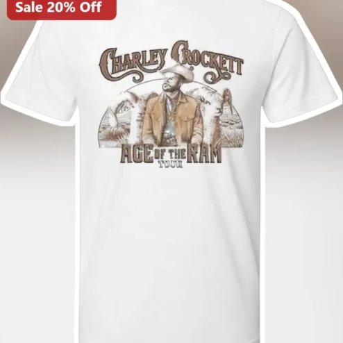 Charley Crockett Age of the Ram Tour Tee Vintage Western Country Music Merch