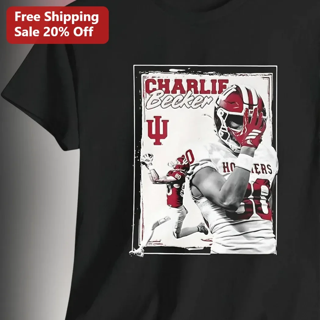 Charlie Becker Indiana Hoosiers Football Player Vintage Distressed Graphic Tee