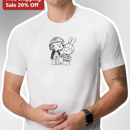 Charlie Brown Sally Brown Peanuts Graphic Tee Cute Cartoon Sibling Gift