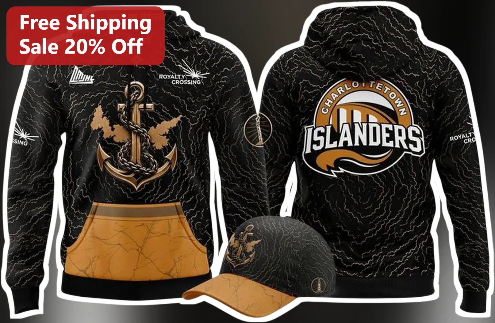 Charlottetown Islanders Our Island Our Team Hoodie Fan Gear Prince Edward Island Hockey Merch