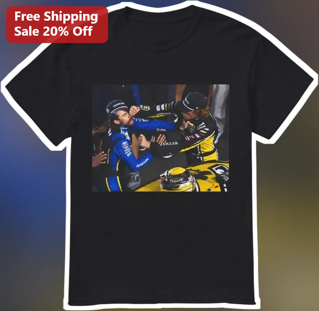 Chase Briscoe NASCAR Fan Tee Black Cotton Shirt