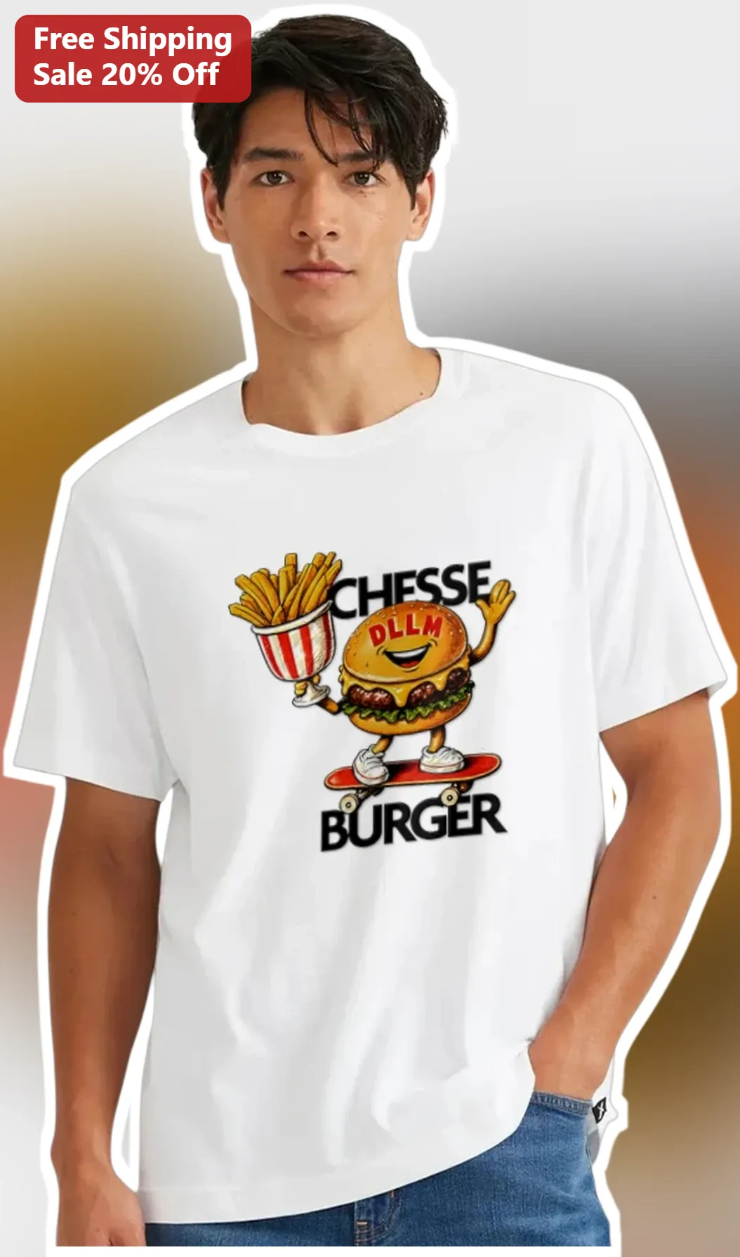 CHESS BURGER Tee Funny Skateboarding Cheeseburger Graphic Shirt for Food Lovers