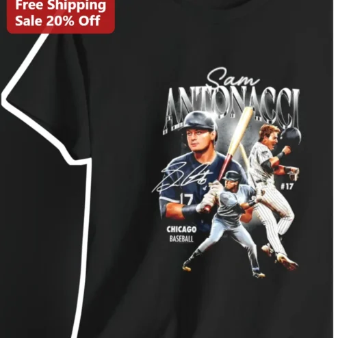 Chicago Baseball Tee Sam Antonacci Signature Personalized Gift for Fans