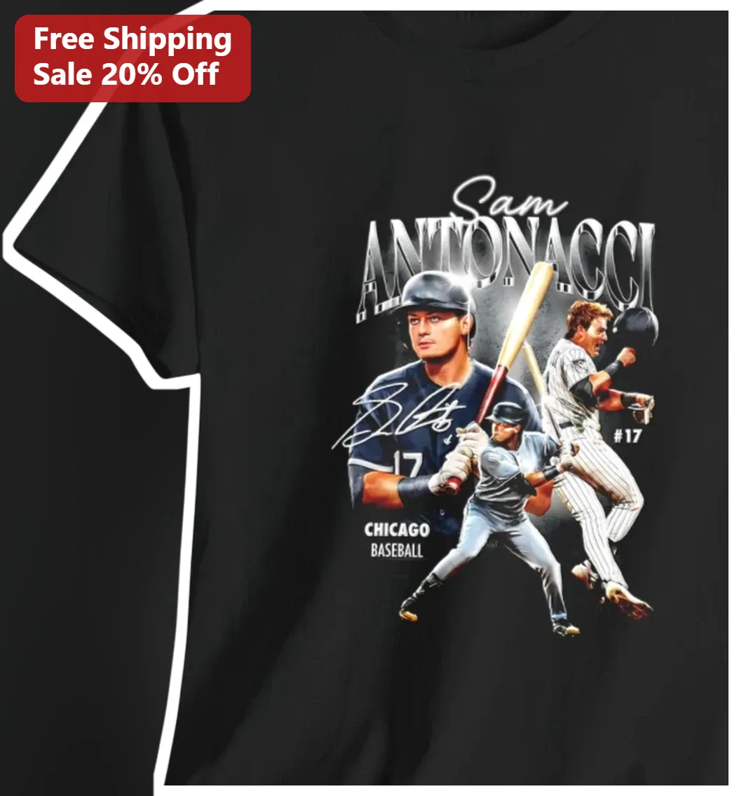 Chicago Baseball Tee Sam Antonacci Signature Personalized Gift for Fans