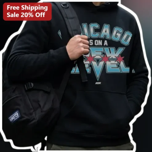 Chicago Is On A New Level Hoodie Retro Windy City Pride Apparel Gift for Men Women