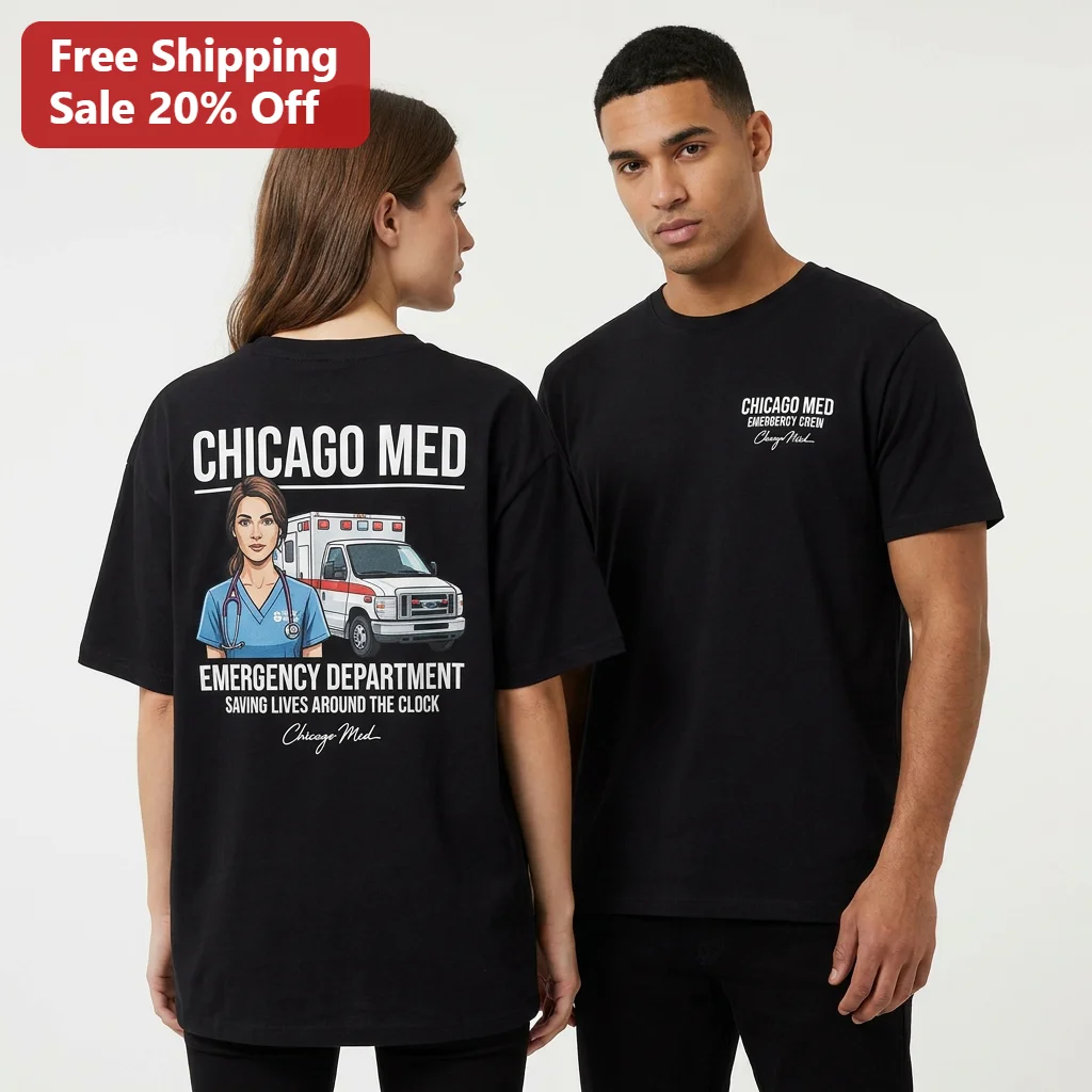 Chicago Med Emergency Department Tee Saving Lives Around the Clock Emergency Crew Shirt Vintage Medical Drama Gift for Nurse