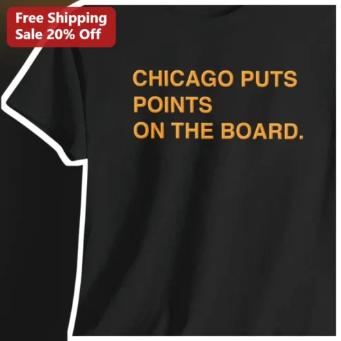 Chicago Puts Points On The Board Tee Funny Illinois Driver Humor Gift