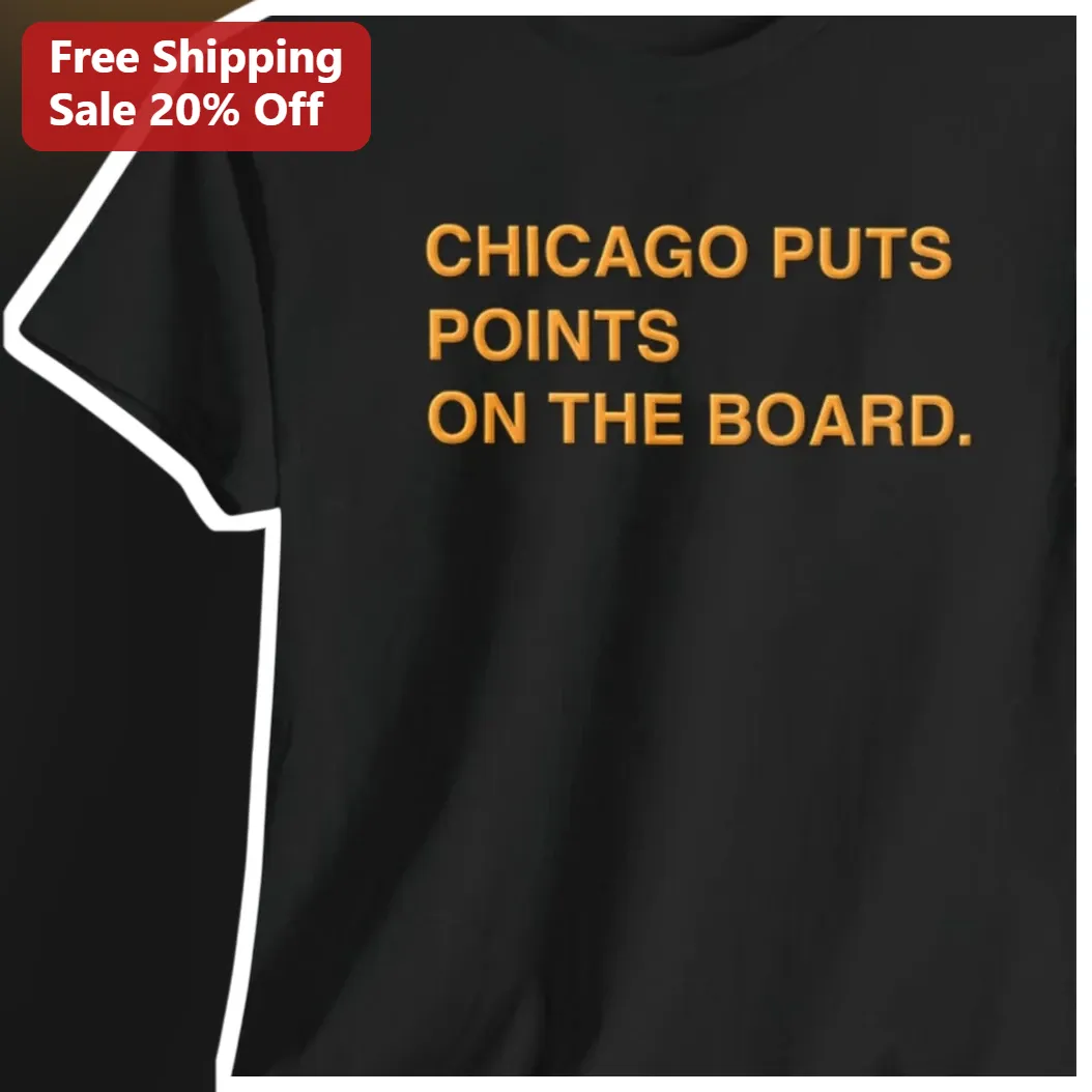 Chicago Puts Points On The Board Tee Funny Illinois Driver Humor Gift