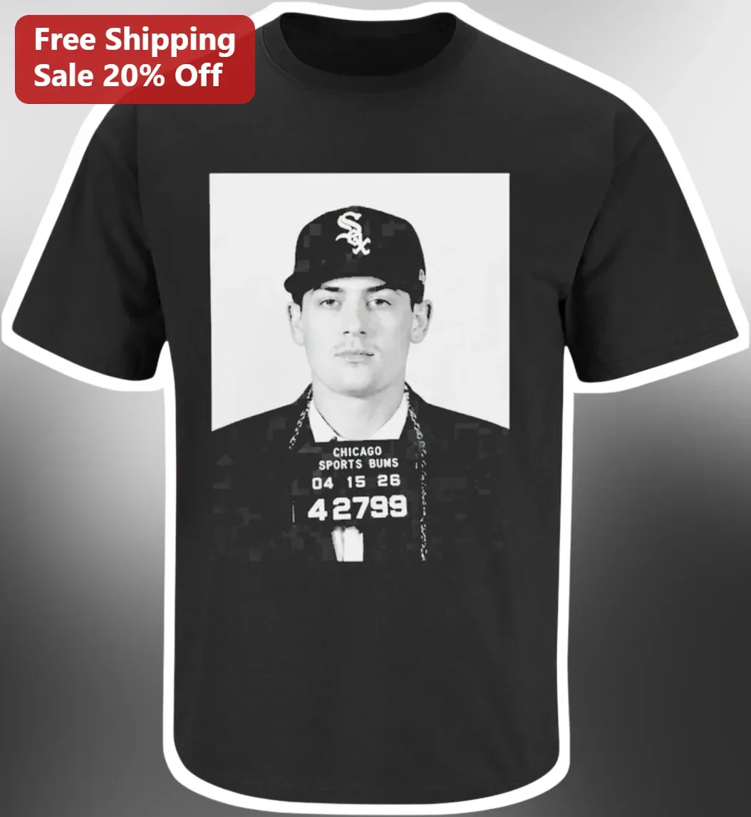 Chicago Sports Bums Tee Funny Mugshot Design Baseball Fan Shirt