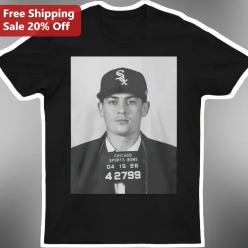 Chicago Sports Bums Tee Funny Mugshot Design Personalized Gift for Men