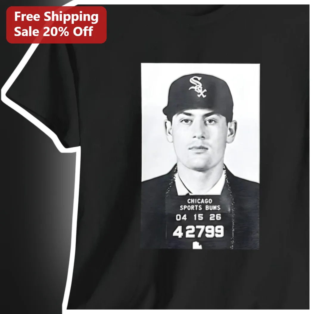 Chicago Sports Bums Tee Vintage White Sox Mugshot Graphic Shirt