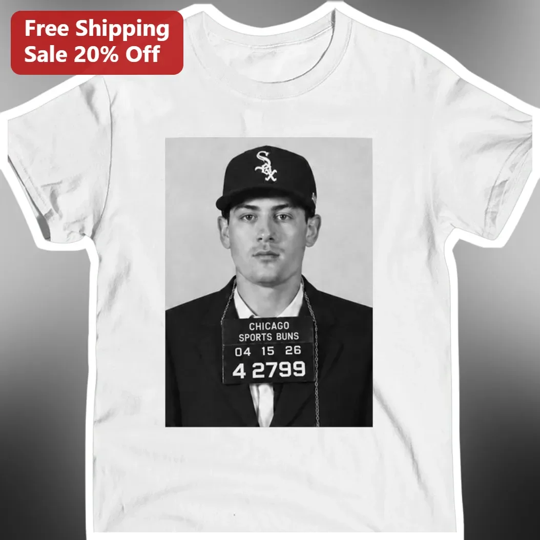 Chicago Sports Buns Tee Vintage Mugshot Graphic Shirt for Baseball Fans