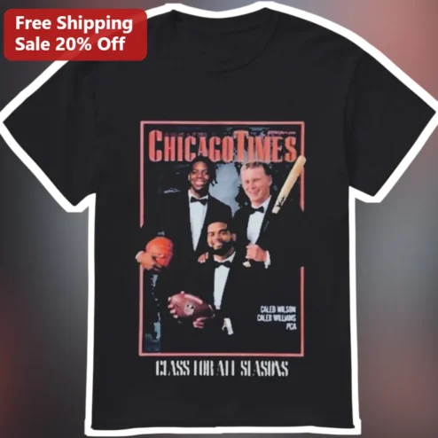 Chicago Times Class For All Seasons Vintage Newspaper Tee