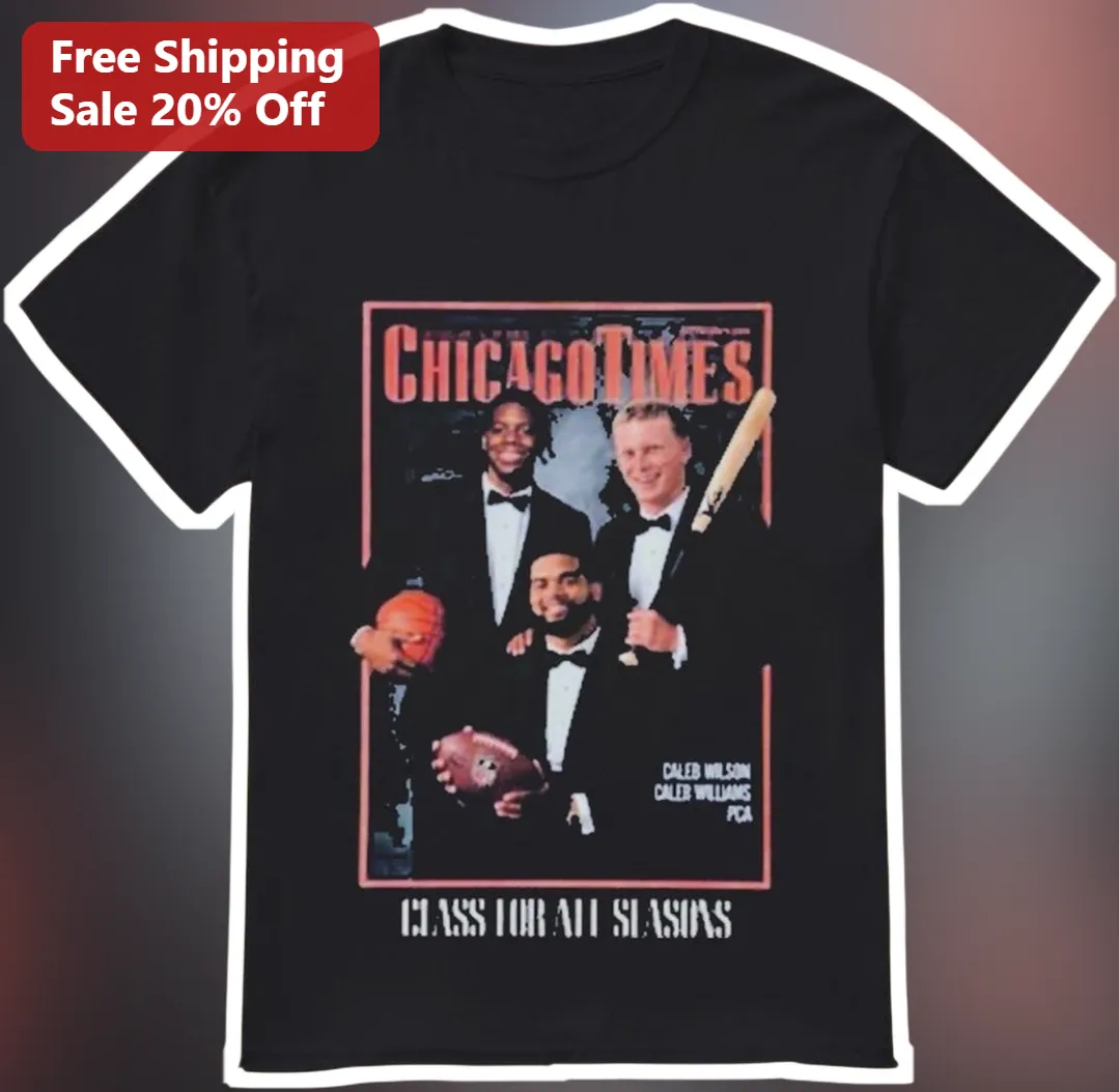 Chicago Times Class For All Seasons Vintage Newspaper Tee
