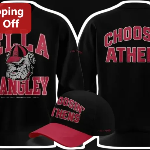CHOOSIN' ATHENS Georgia Bulldogs Sweatshirt Vintage Bulldog Mascot UGA Fan Apparel Gift
