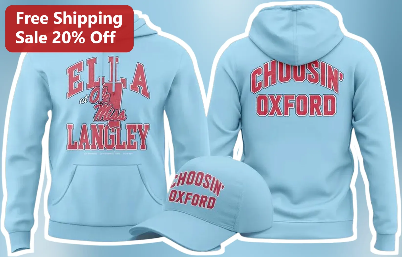 Choosin' Oxford Hoodie Ole Miss Rebels Personalized College Grad Gift