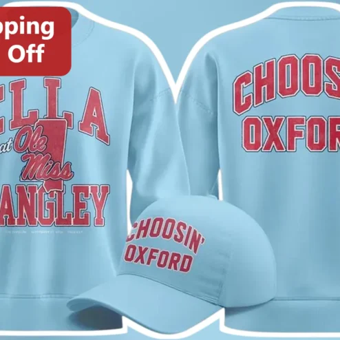 Choosin' Oxford Vintage Style Crewneck Sweatshirt Ole Miss Rebels College Apparel