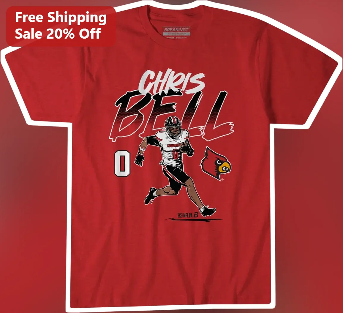 Chris Bell Louisville Cardinals Football Player Graphic Tee