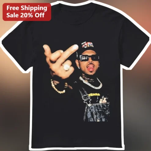 Chris Brown Graphic Tee Black R&B Artist Streetwear Shirt