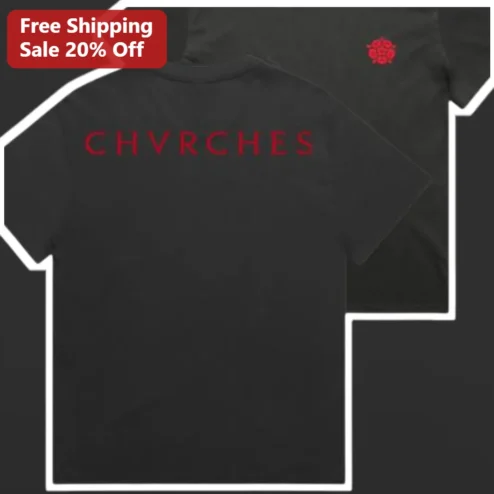CHVRCHES Band Logo Graphic Tee Scottish Synth Pop Merch