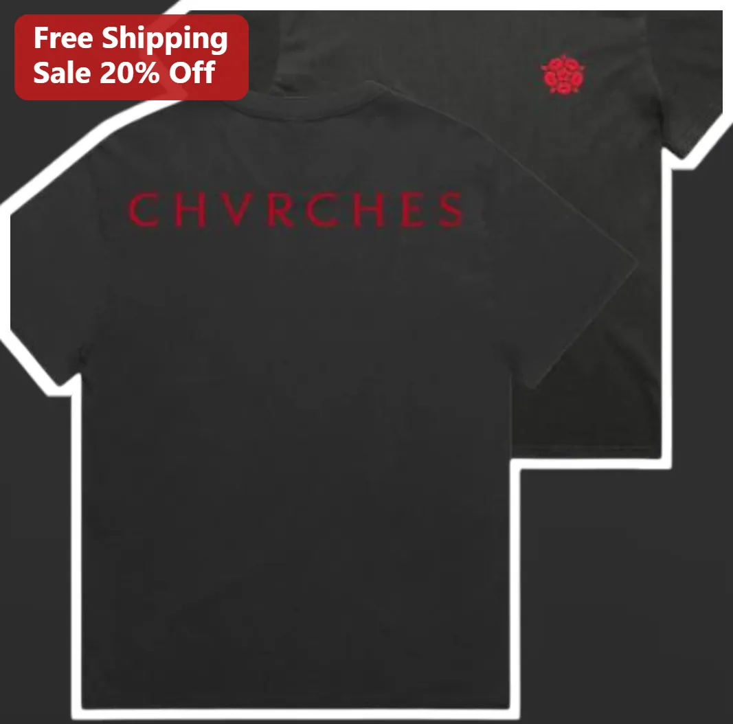CHVRCHES Band Logo Graphic Tee Scottish Synth Pop Merch