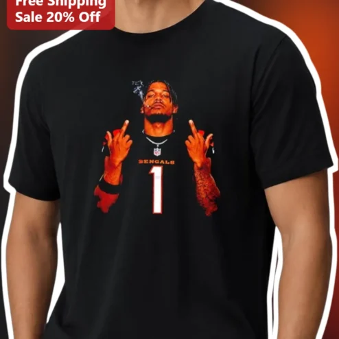 Cincinnati Bengals Ja'Marr Chase Graphic Tee NFL Football Fan Shirt