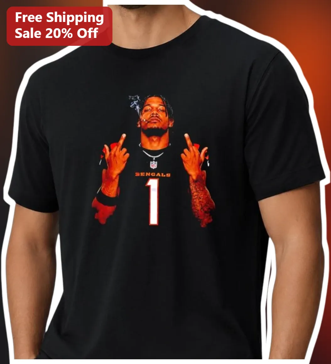 Cincinnati Bengals Ja'Marr Chase Graphic Tee NFL Football Fan Shirt