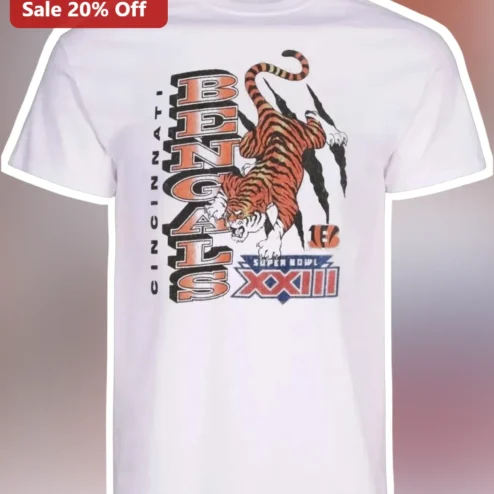 Cincinnati Bengals Super Bowl XXIII Vintage Retro Football Tee